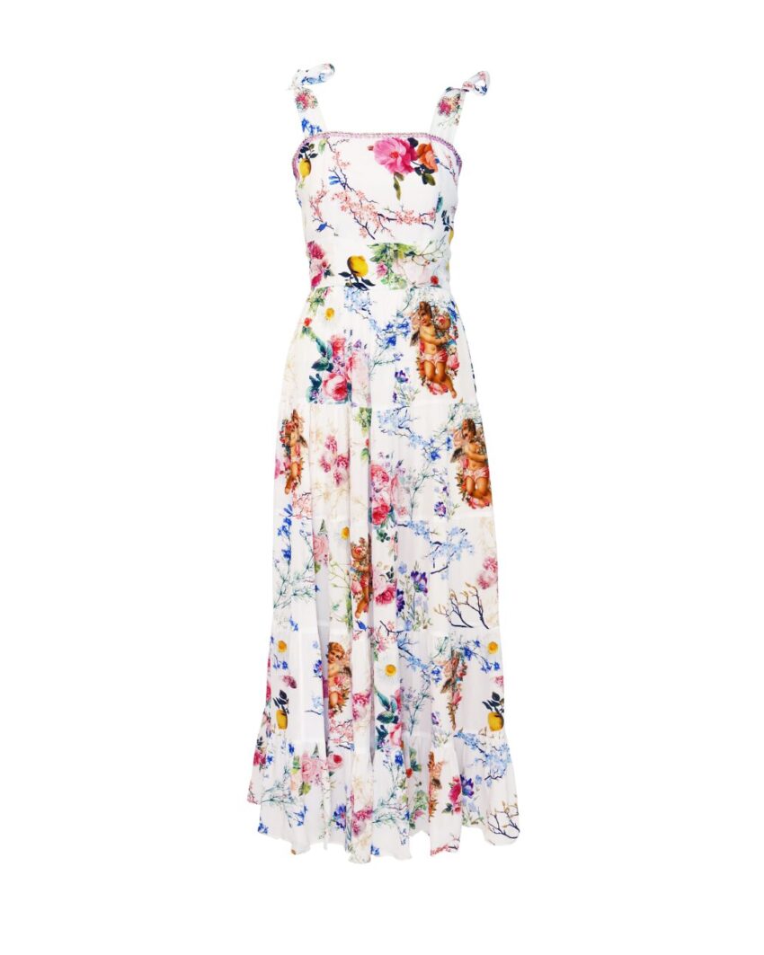 The Parisa Print Strap Dress