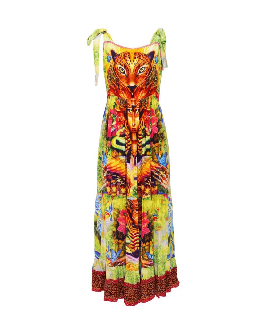 The Aiyana Print Strap Dress