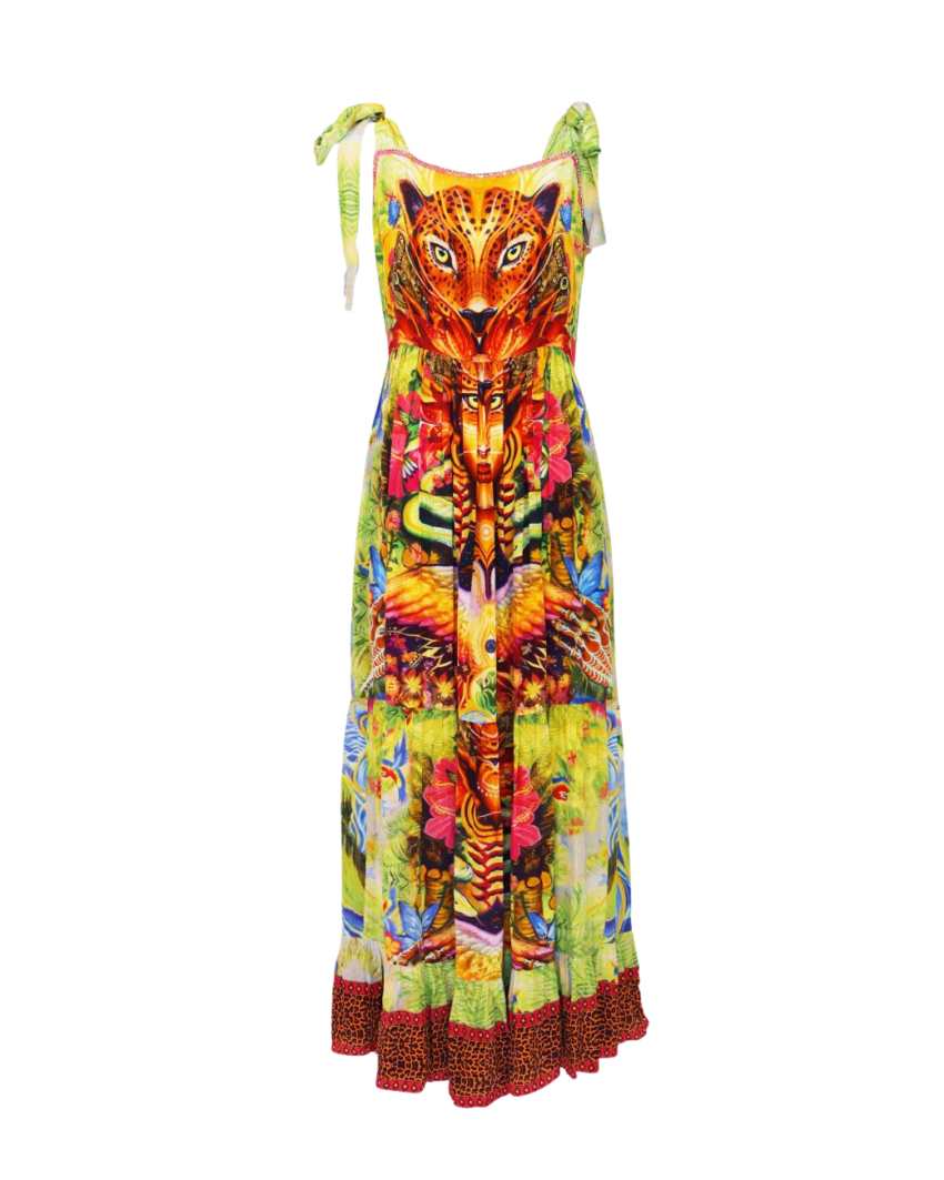 Aiyana Print Strap Dress