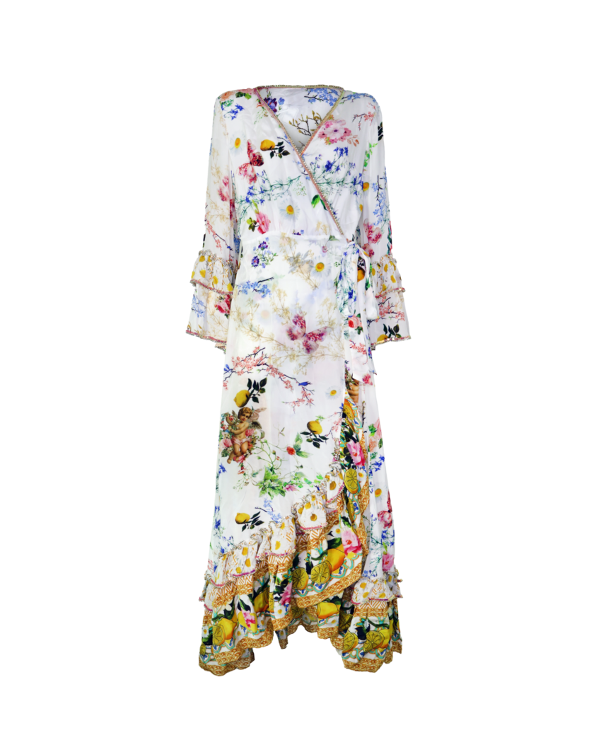 Parisa Print Wrap Dress