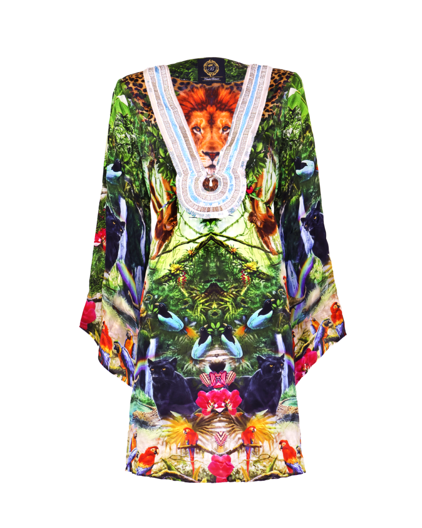 Manu Print Short Dress