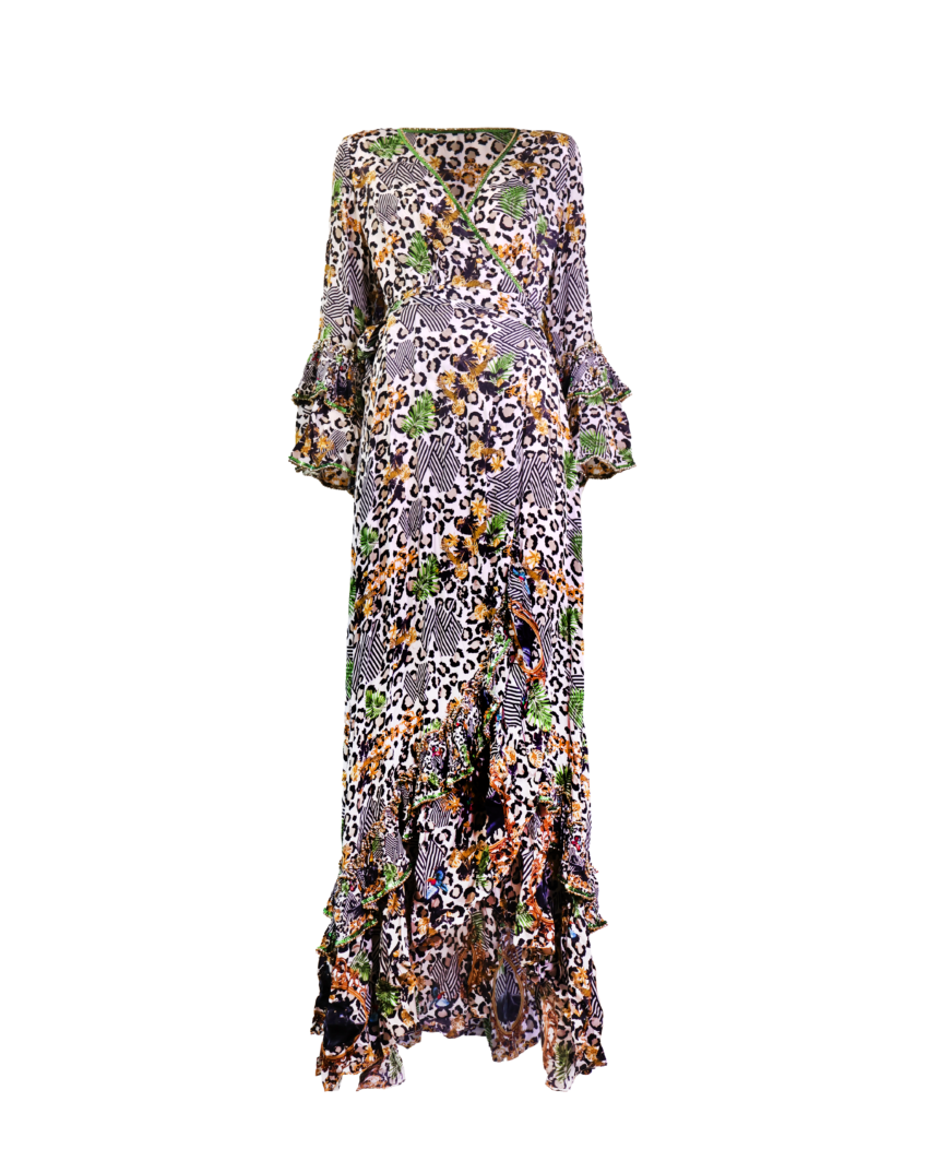 Zuri Print Wrap Dress