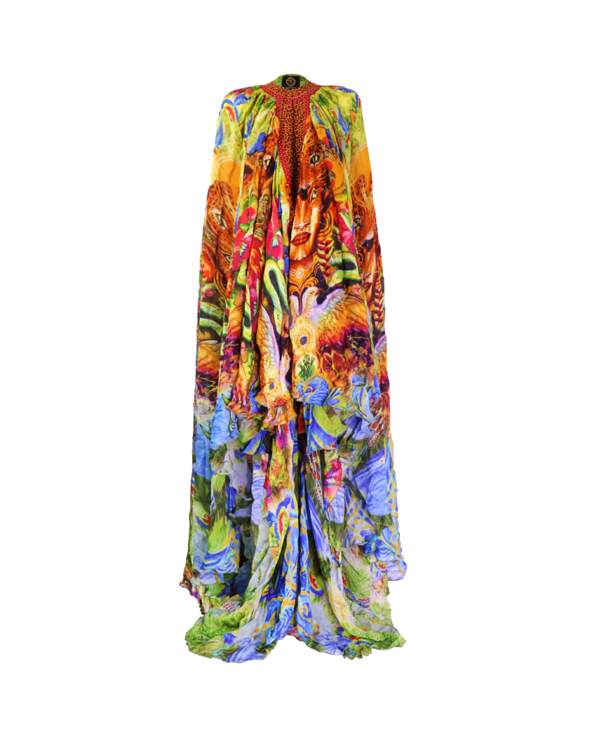 Aiyana Print Kaftan Dress
