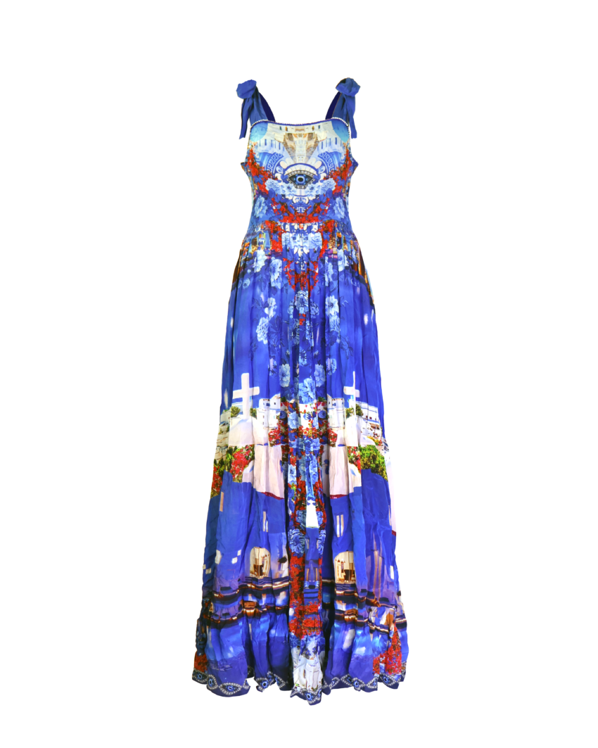 Shula Godest Print Strap Dress