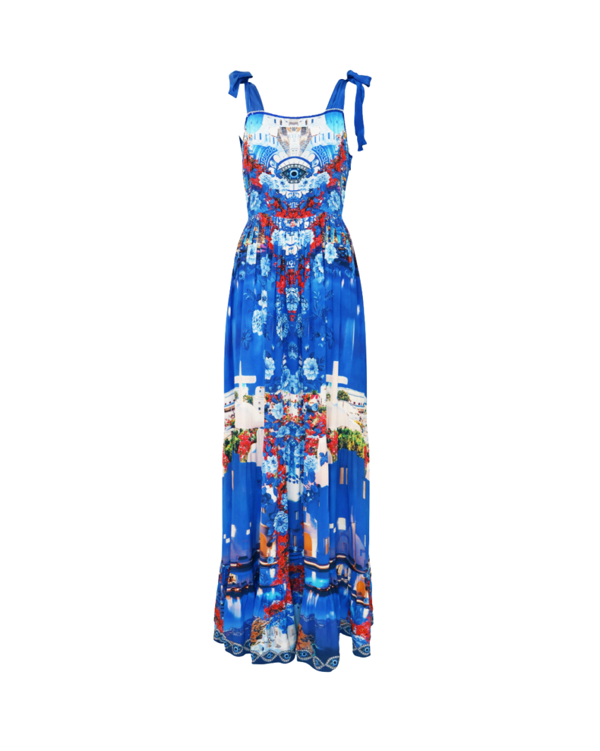 Shula Godest Print Strap Dress